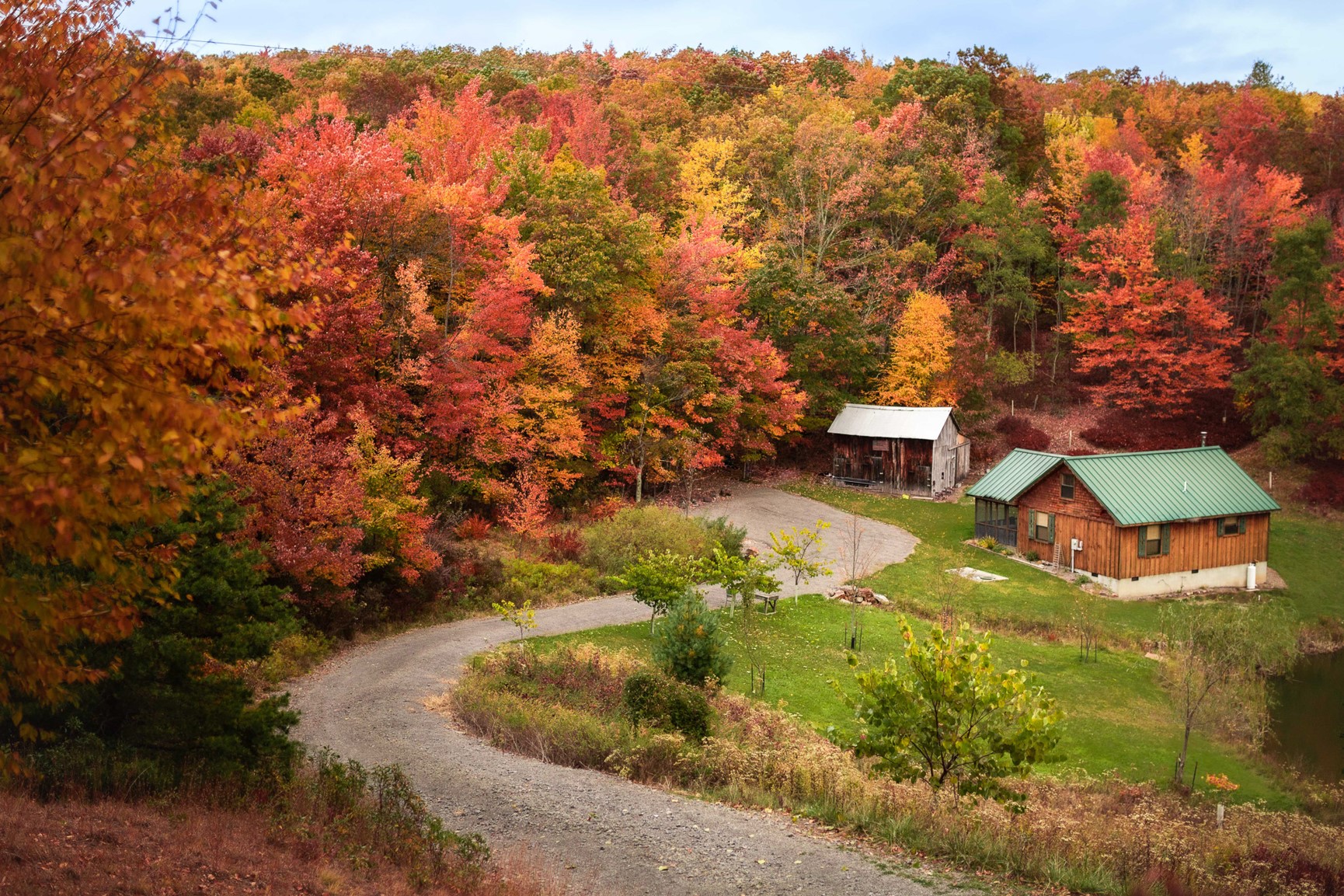 Quaint fall colors in Virginia