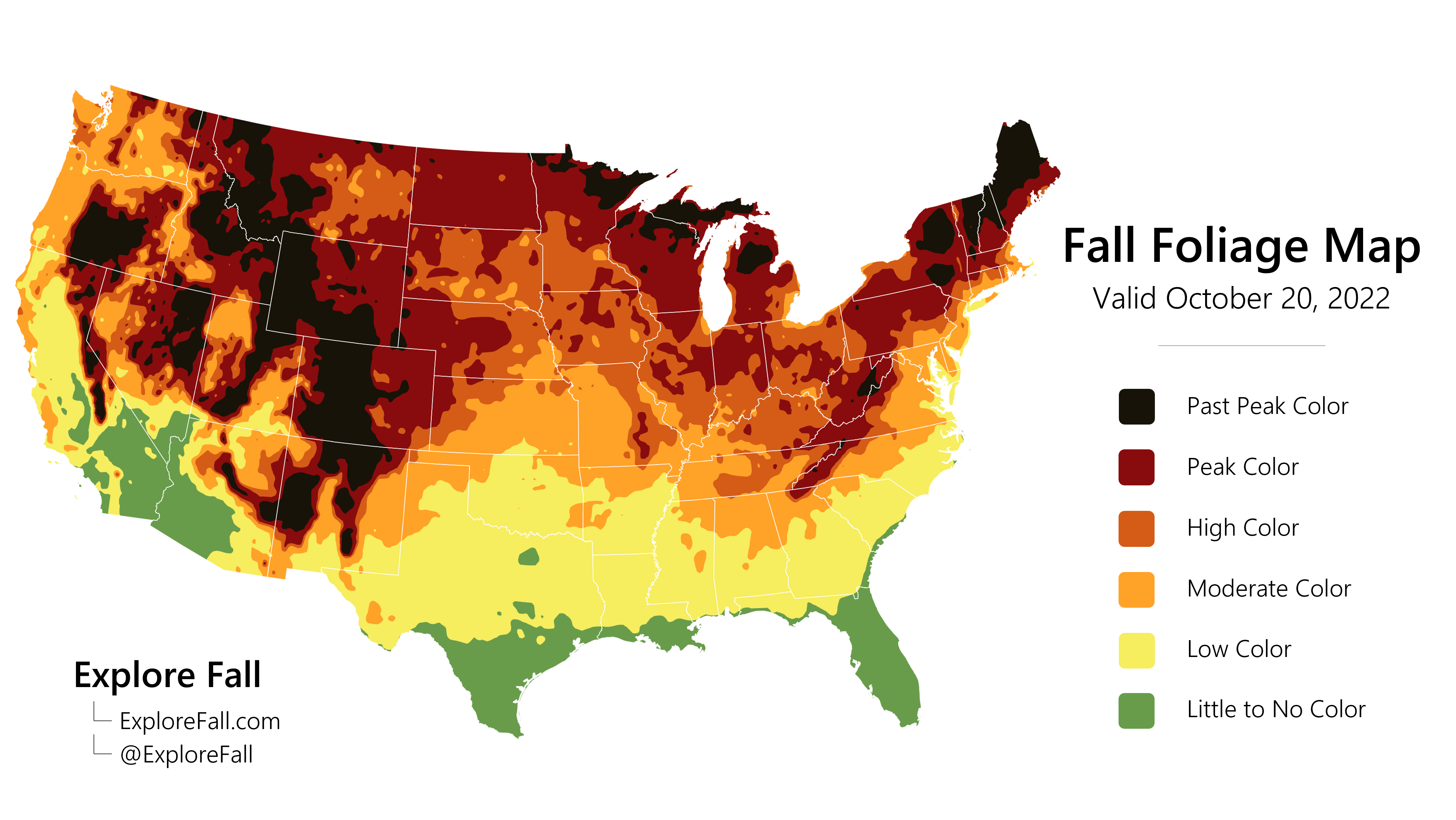 Custom fall foliage map