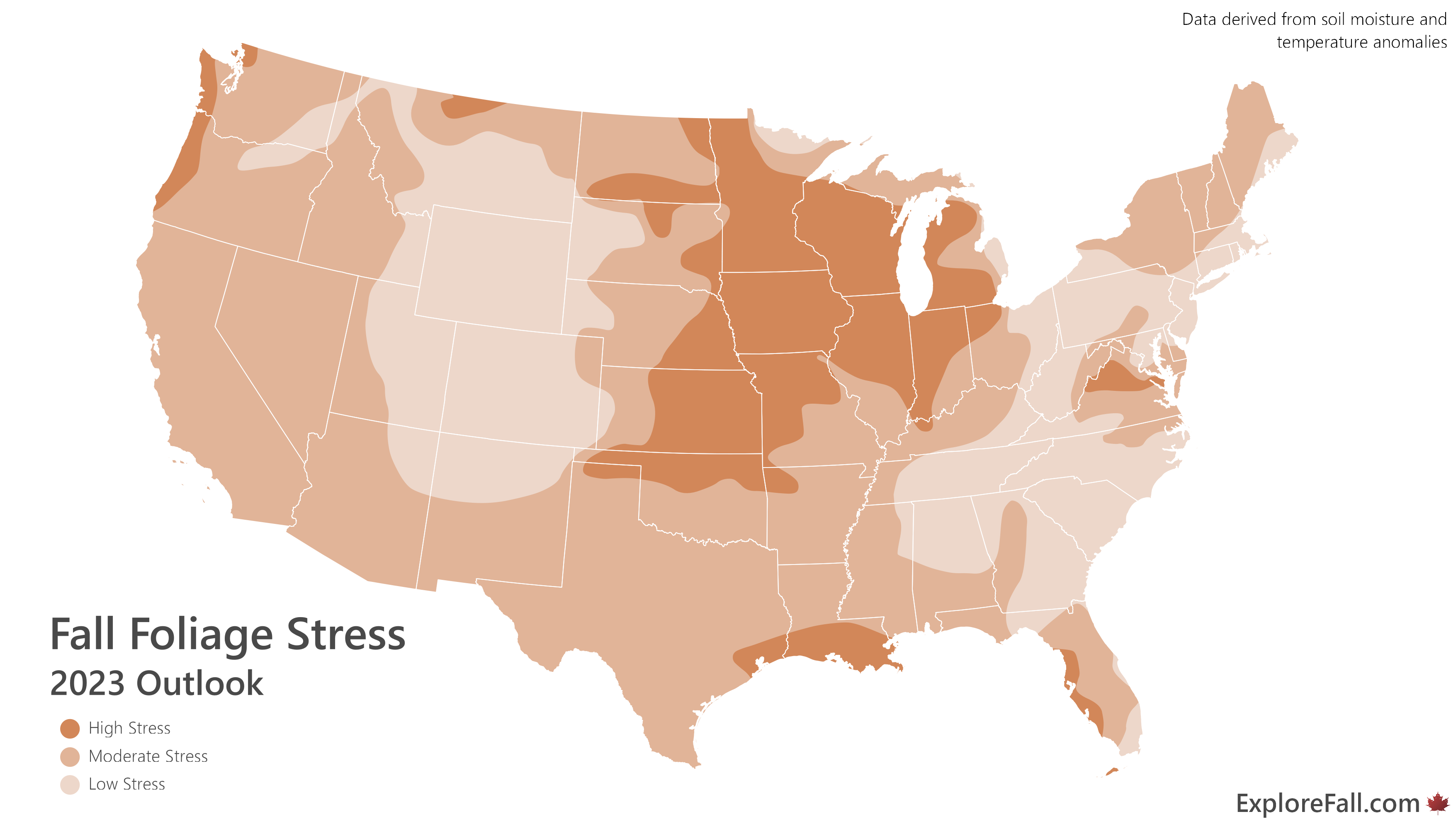 2023 Fall Foliage Stress Map