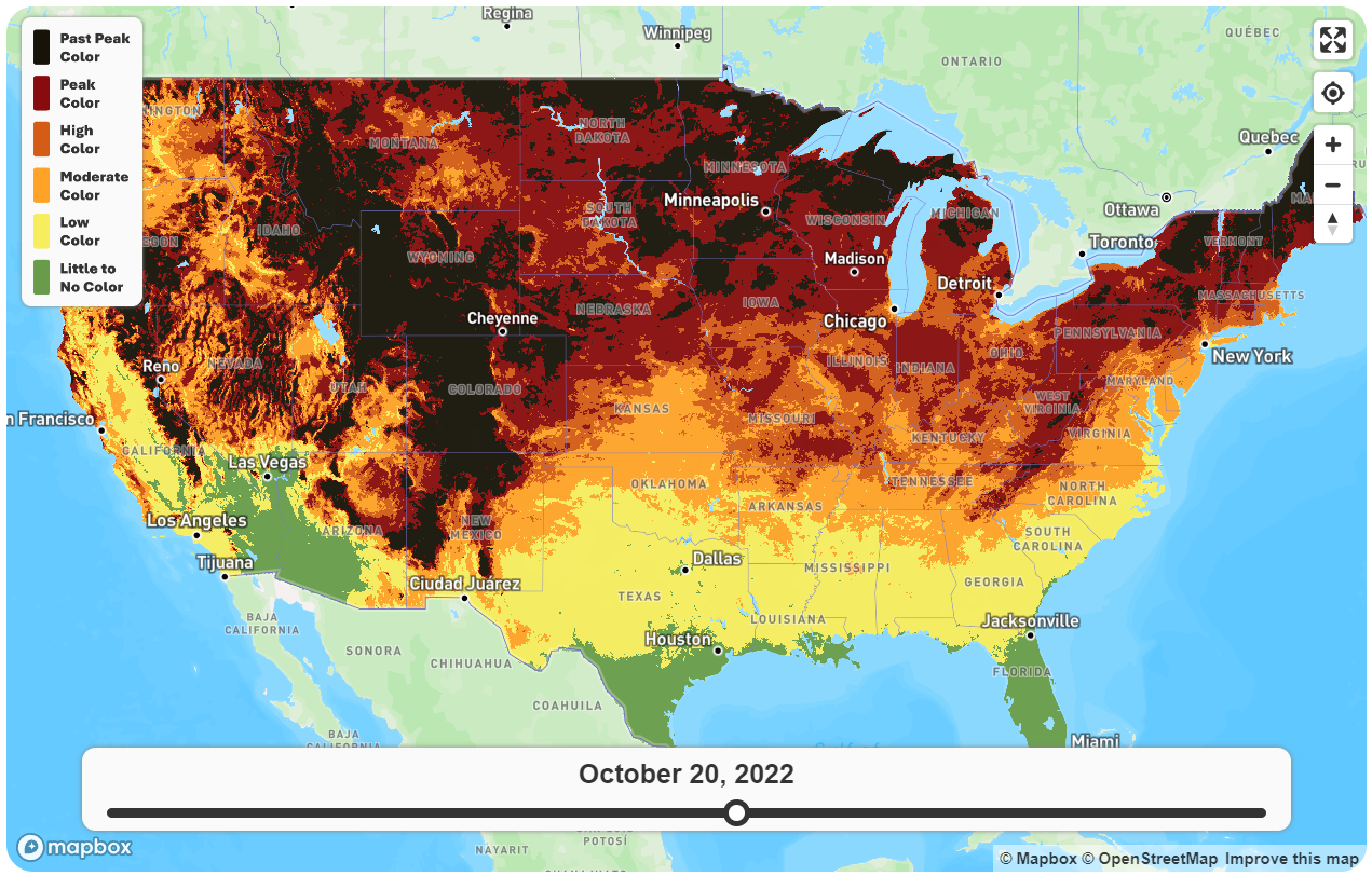 2023 fall foliage map